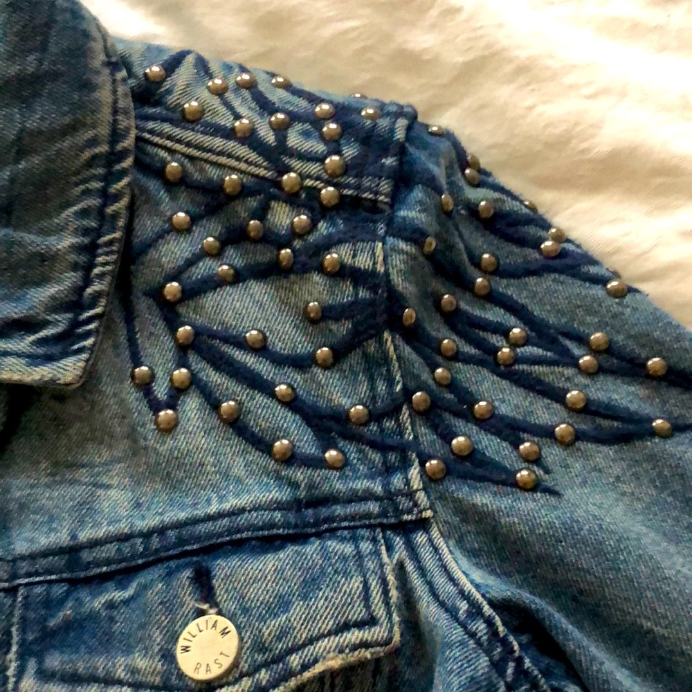 William Rast Denim Studded Jacket - Picture 4 of 7